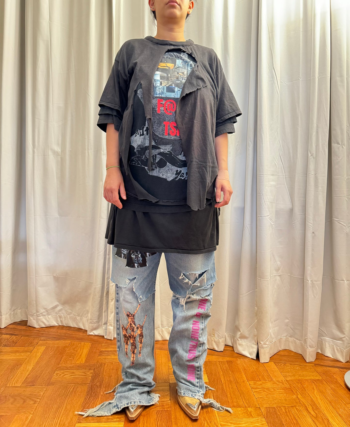 F@ck TSA 3 layer tee (One of None collection) (2024)