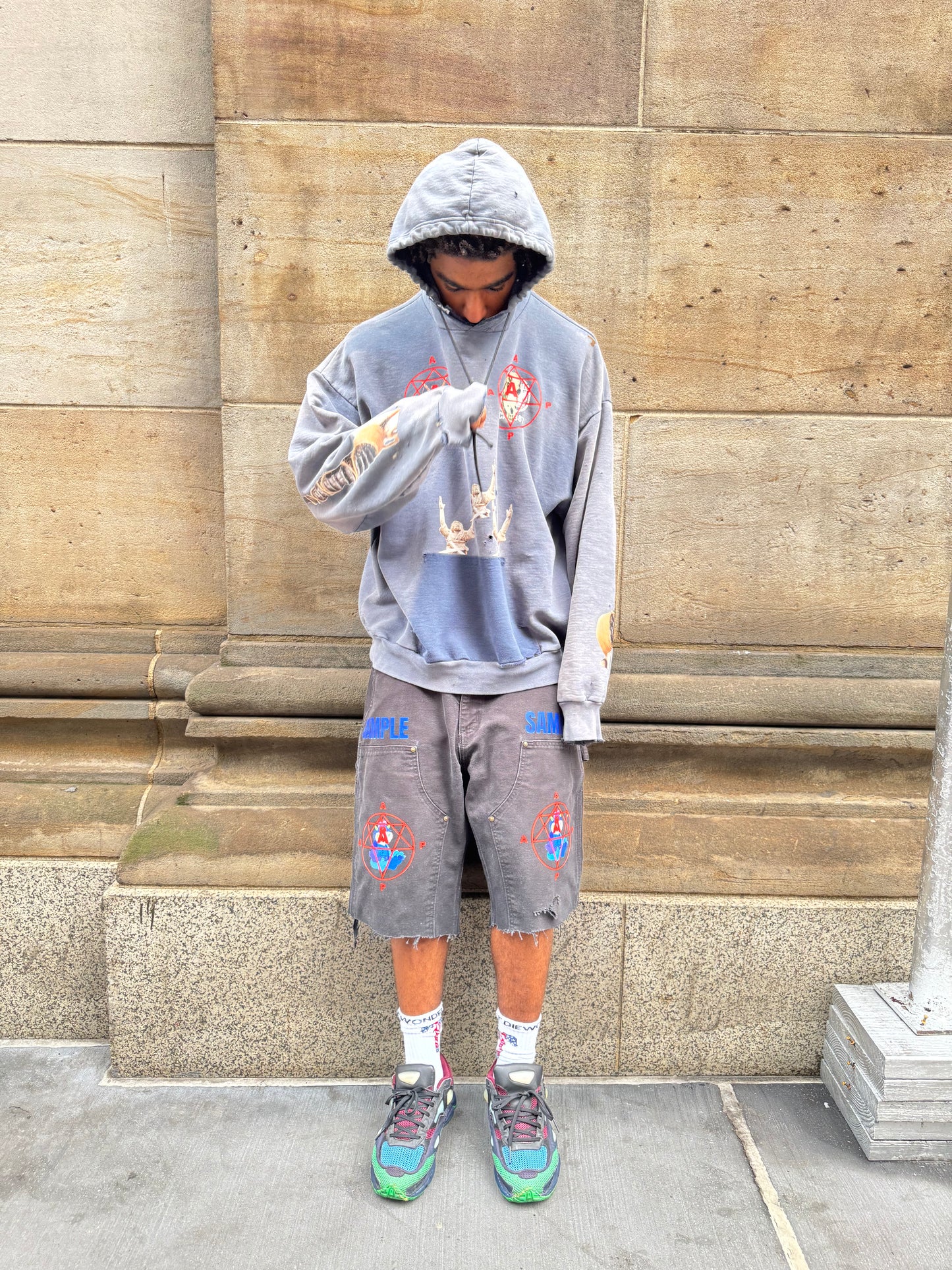 AAP sun faded “sins are unforgivin” hoodie (Sample)