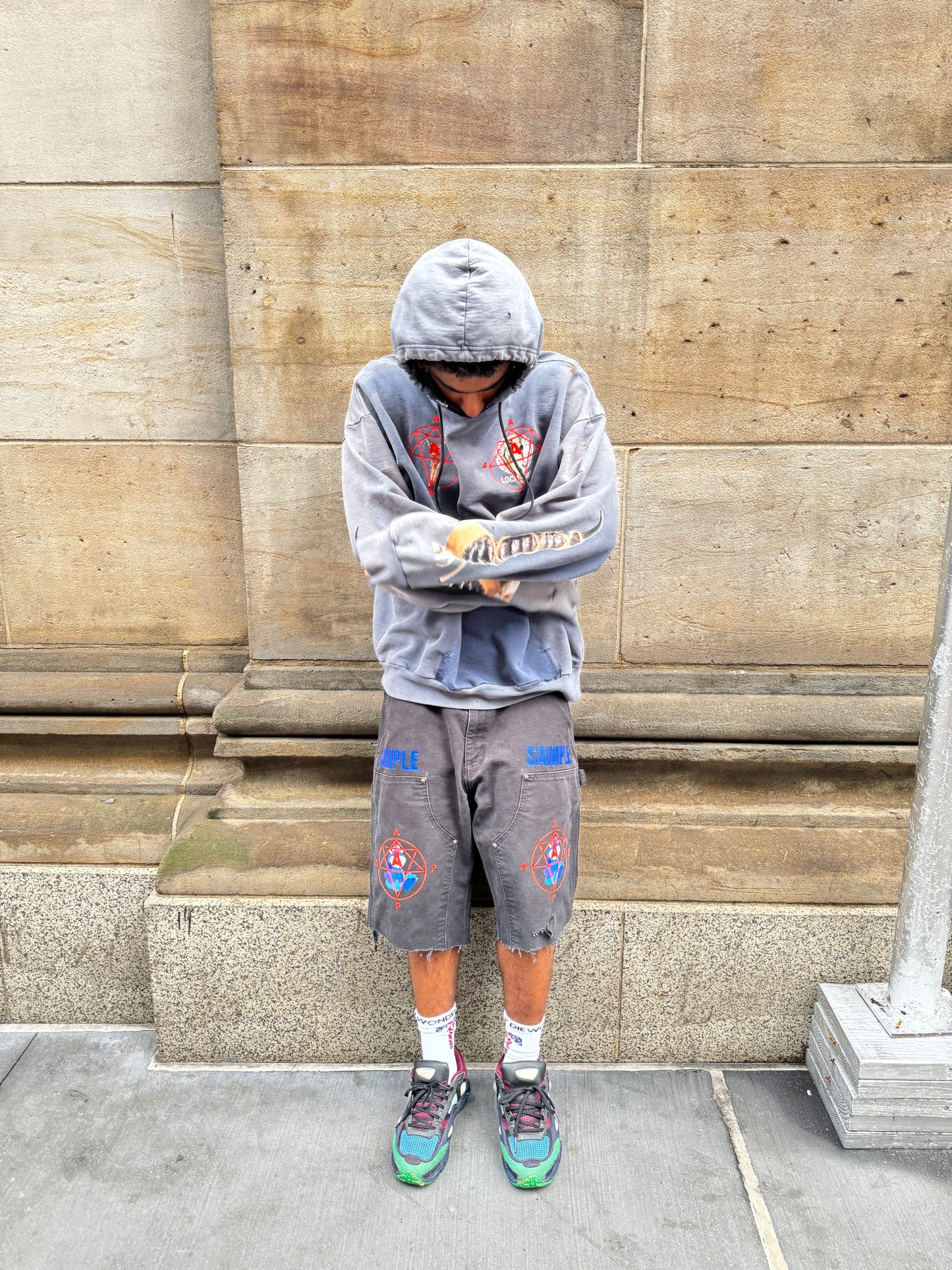 AAP sun faded “sins are unforgivin” hoodie (Sample)