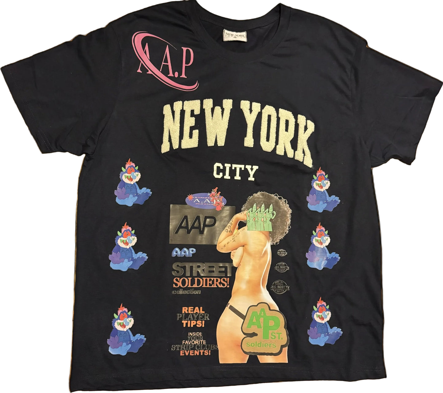 AAP street soldiers NYC (Navy tee)