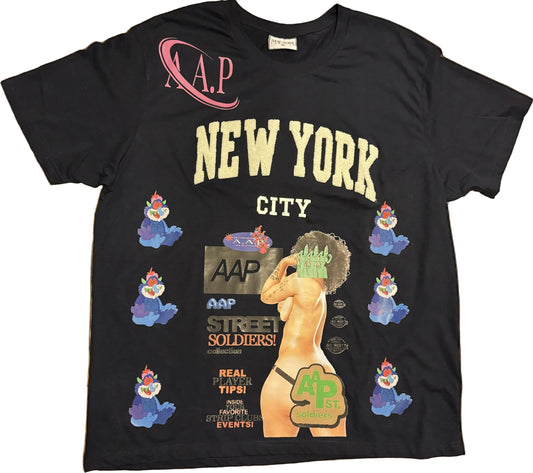 AAP street soldiers NYC (Navy tee)