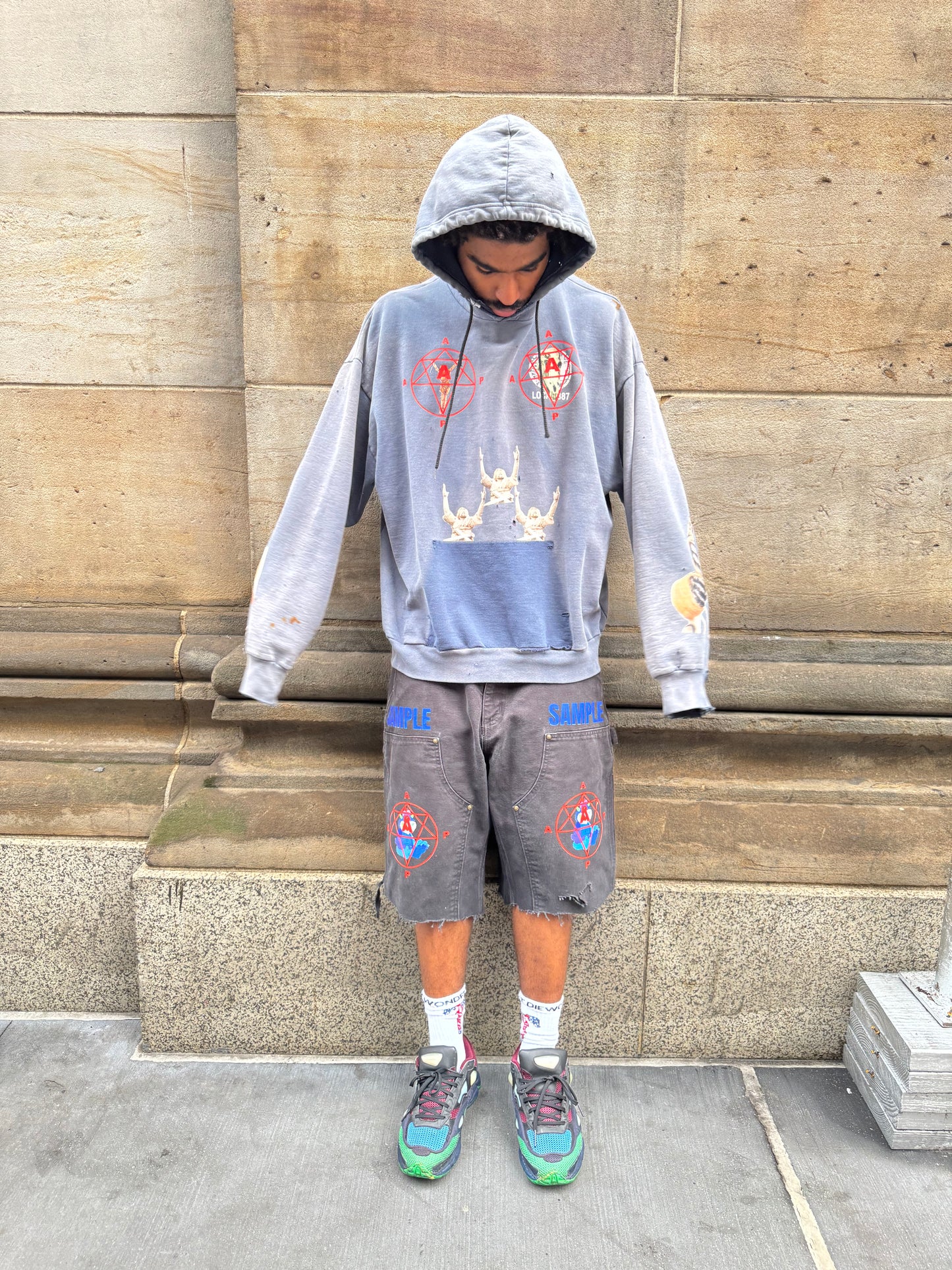 AAP sun faded “sins are unforgivin” hoodie (Sample)