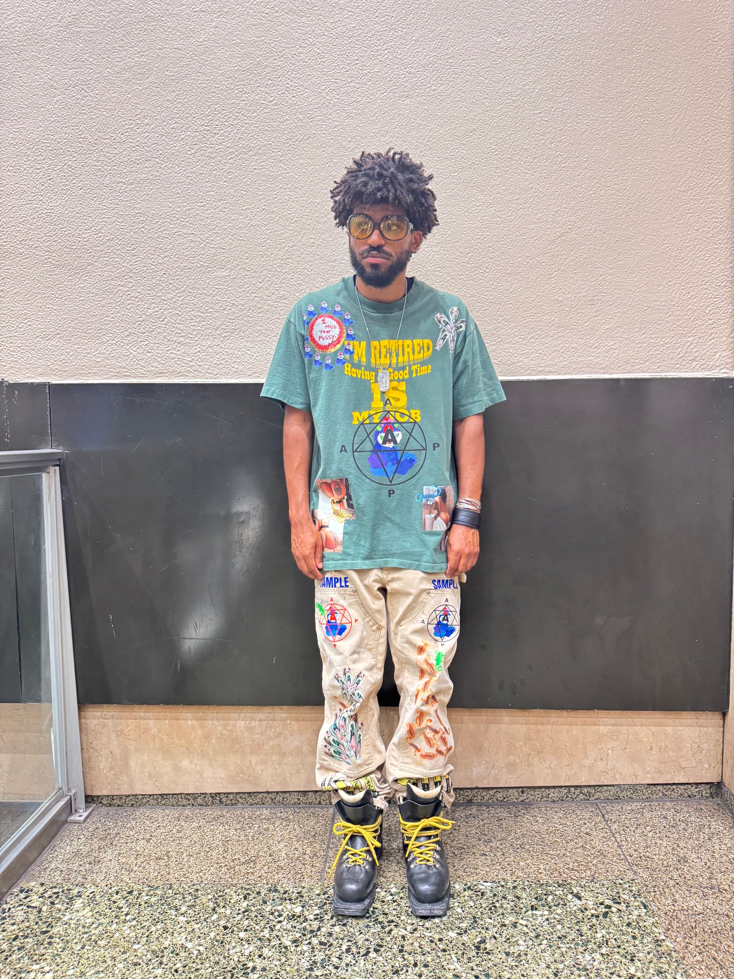 AAP “I’m Retired Having a good time is my Job” single stitch tee (Sample)