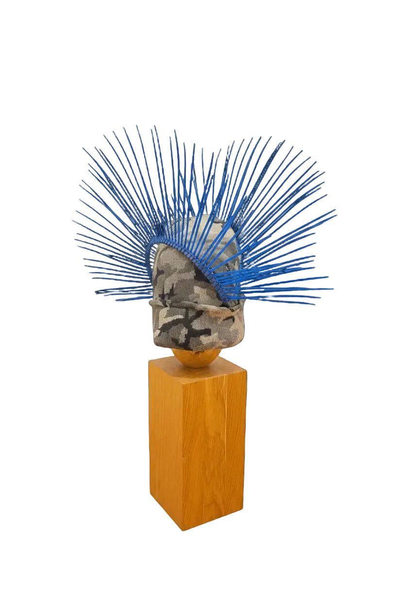 Camouflage Mohawk Beanie (blue version)