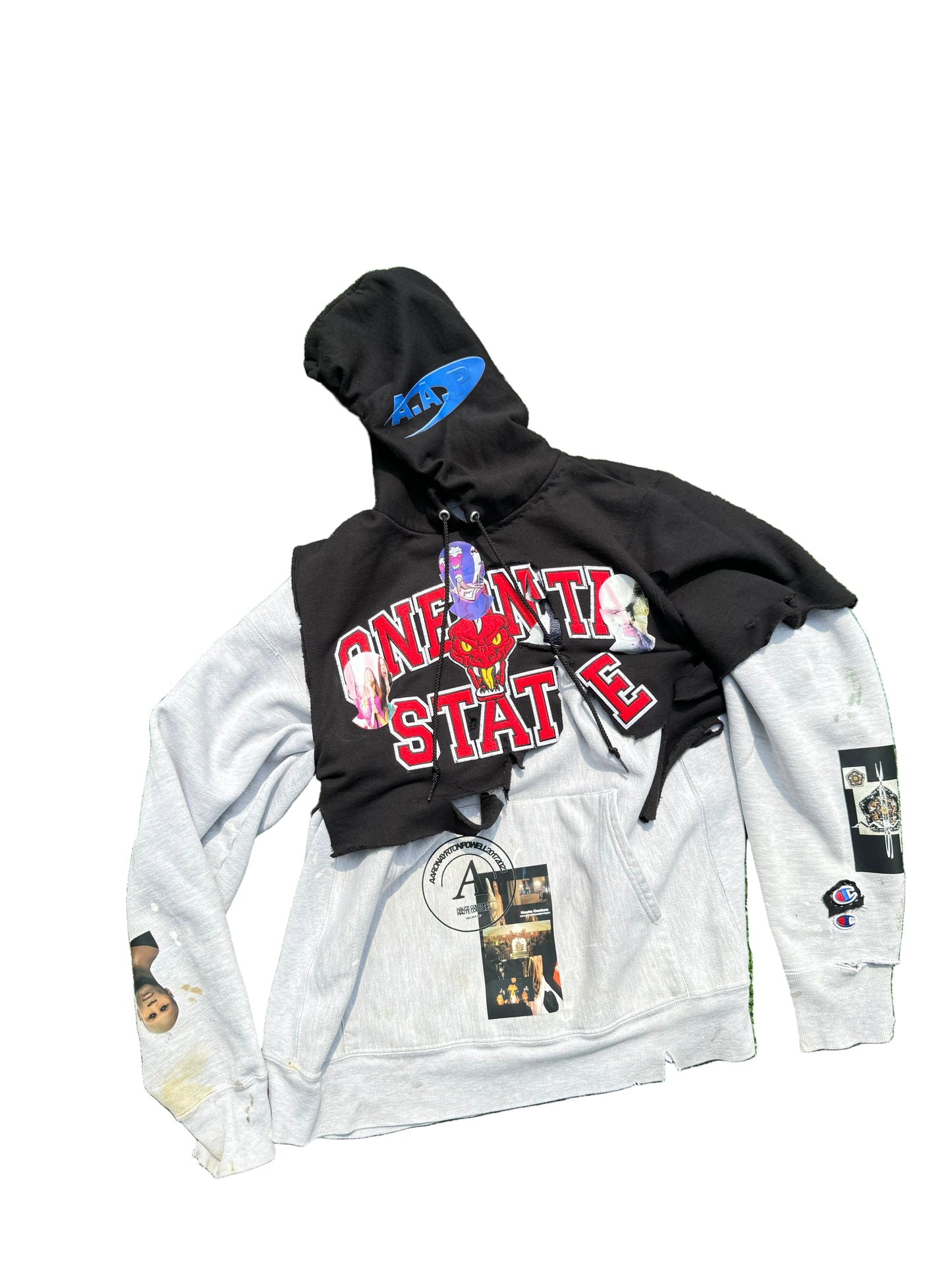 Deconstructed layered hoodie (E.H.N.IA summer2025)