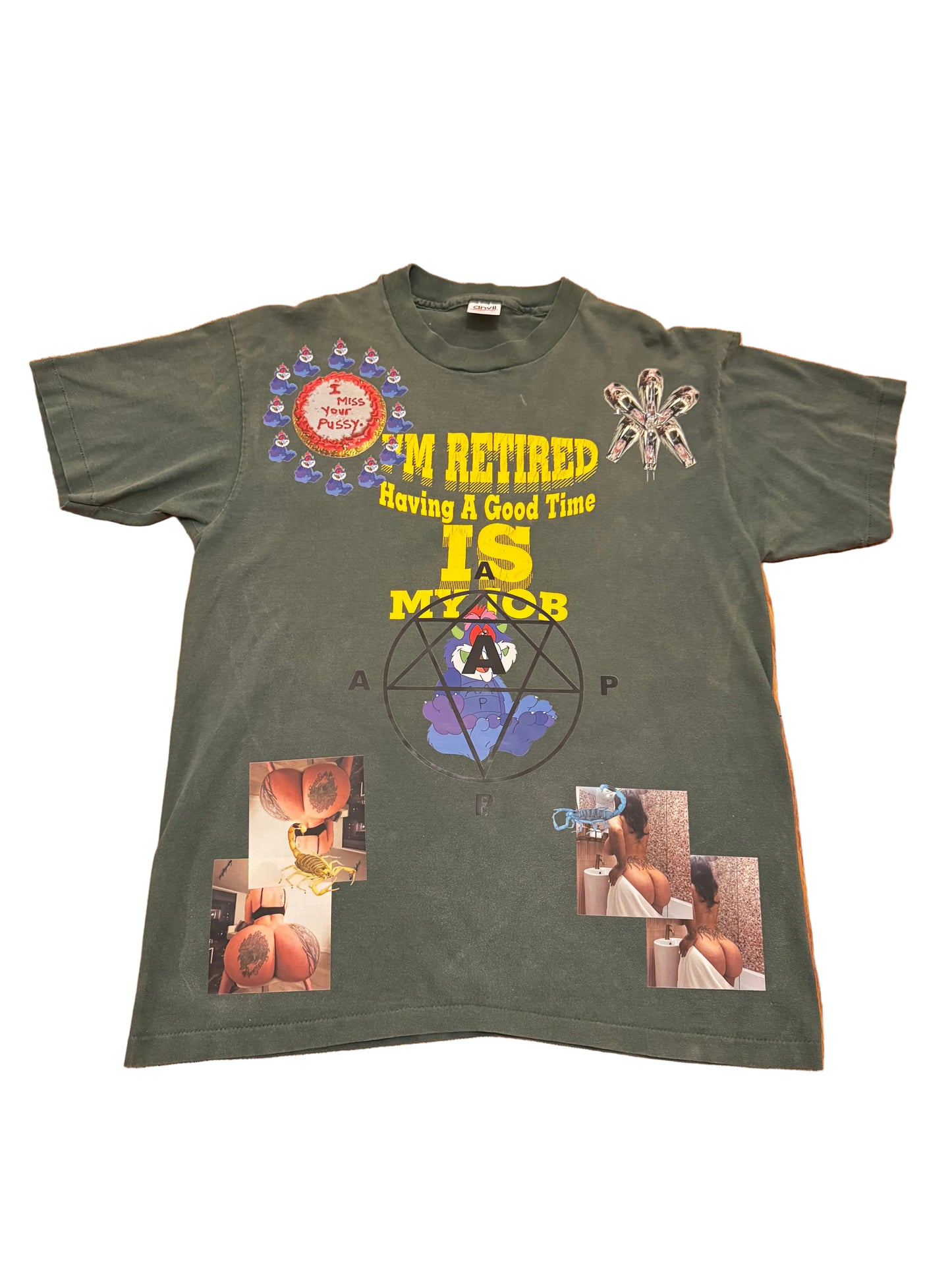 AAP “I’m Retired Having a good time is my Job” single stitch tee (Sample)