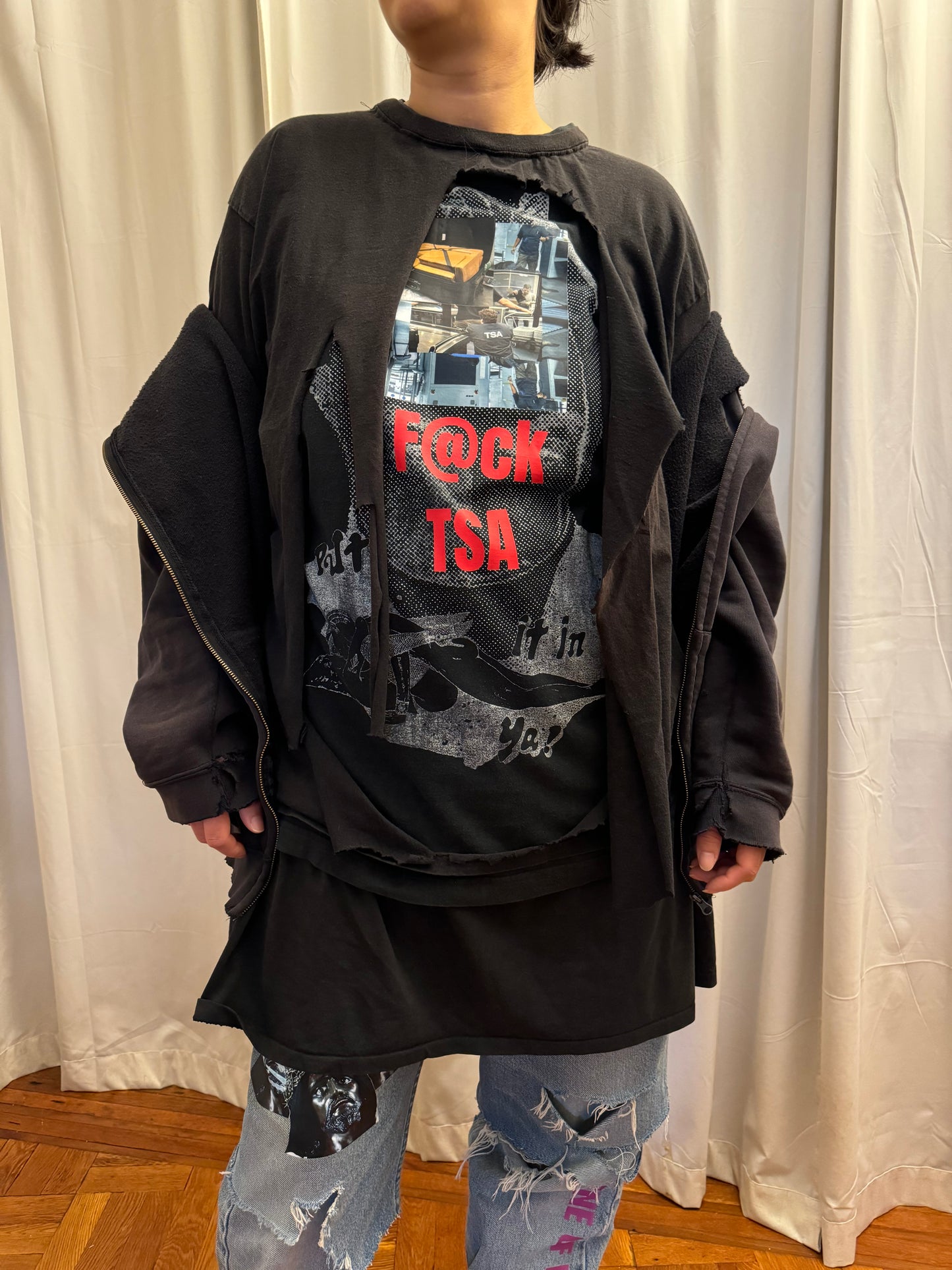 F@ck TSA 3 layer tee (One of None collection) (2024)