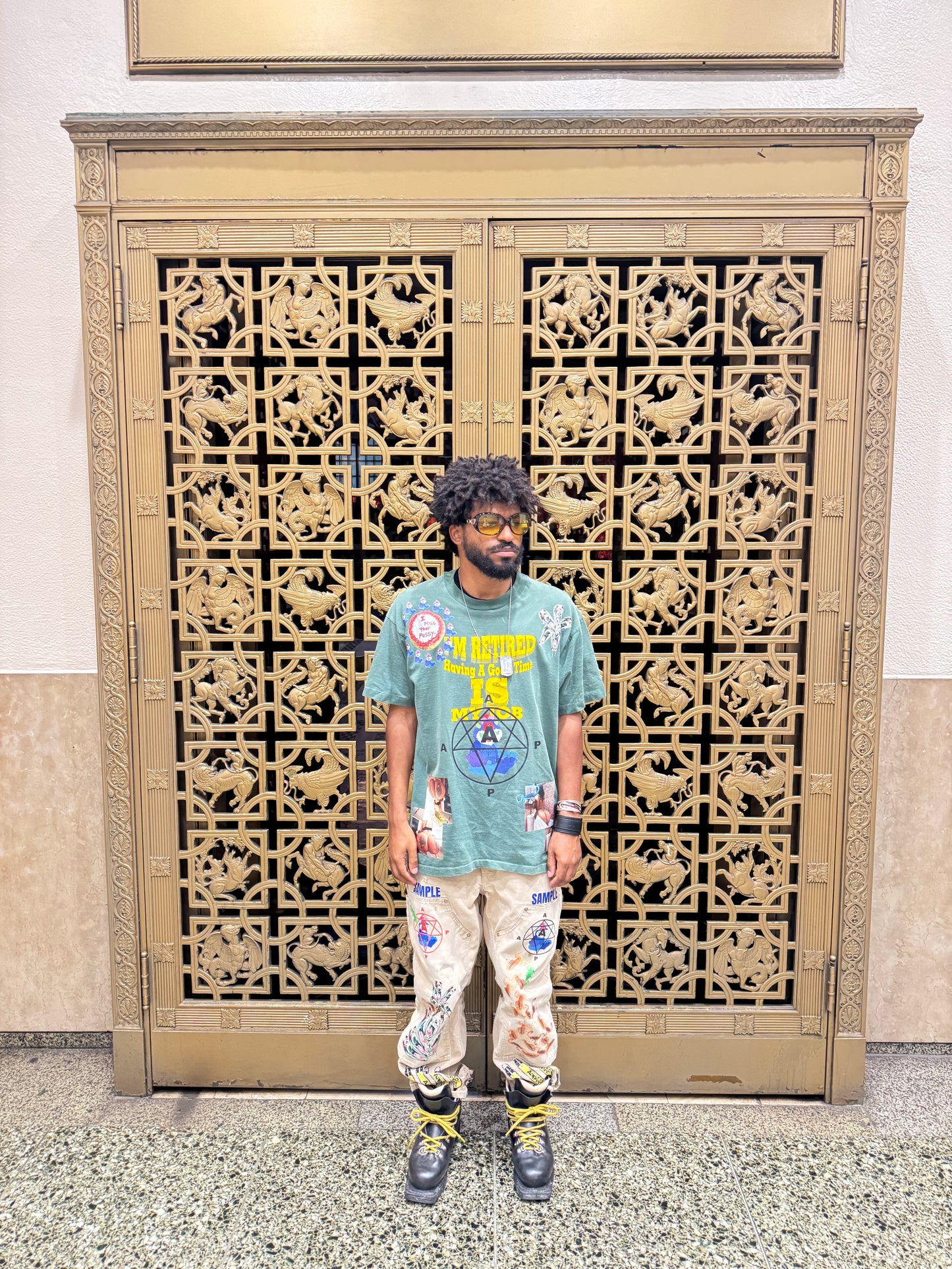 AAP “I’m Retired Having a good time is my Job” single stitch tee (Sample)