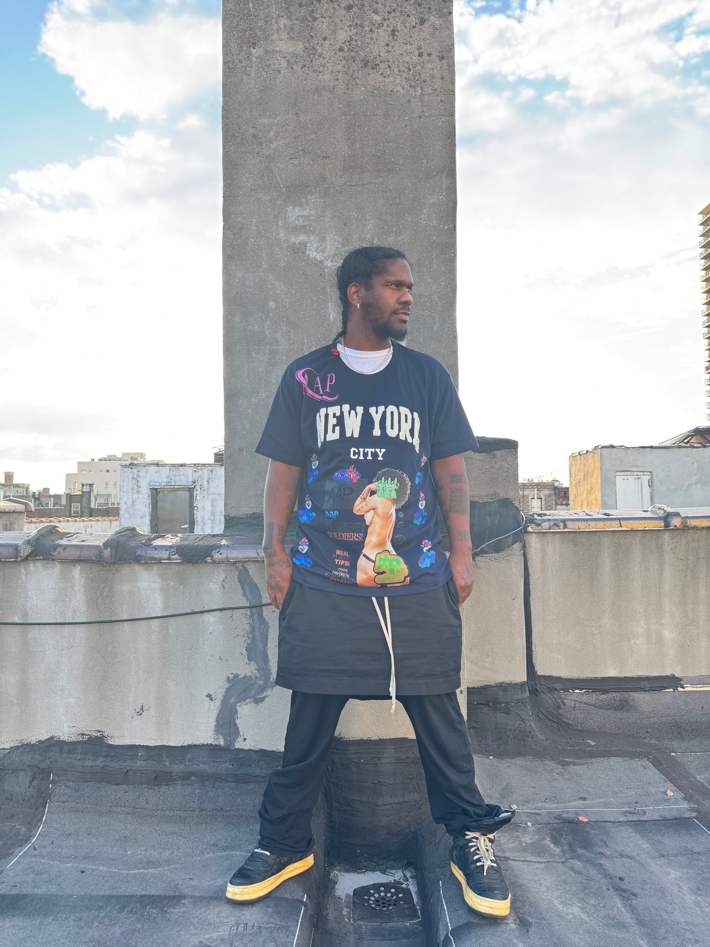 AAP street soldiers NYC (Navy tee)