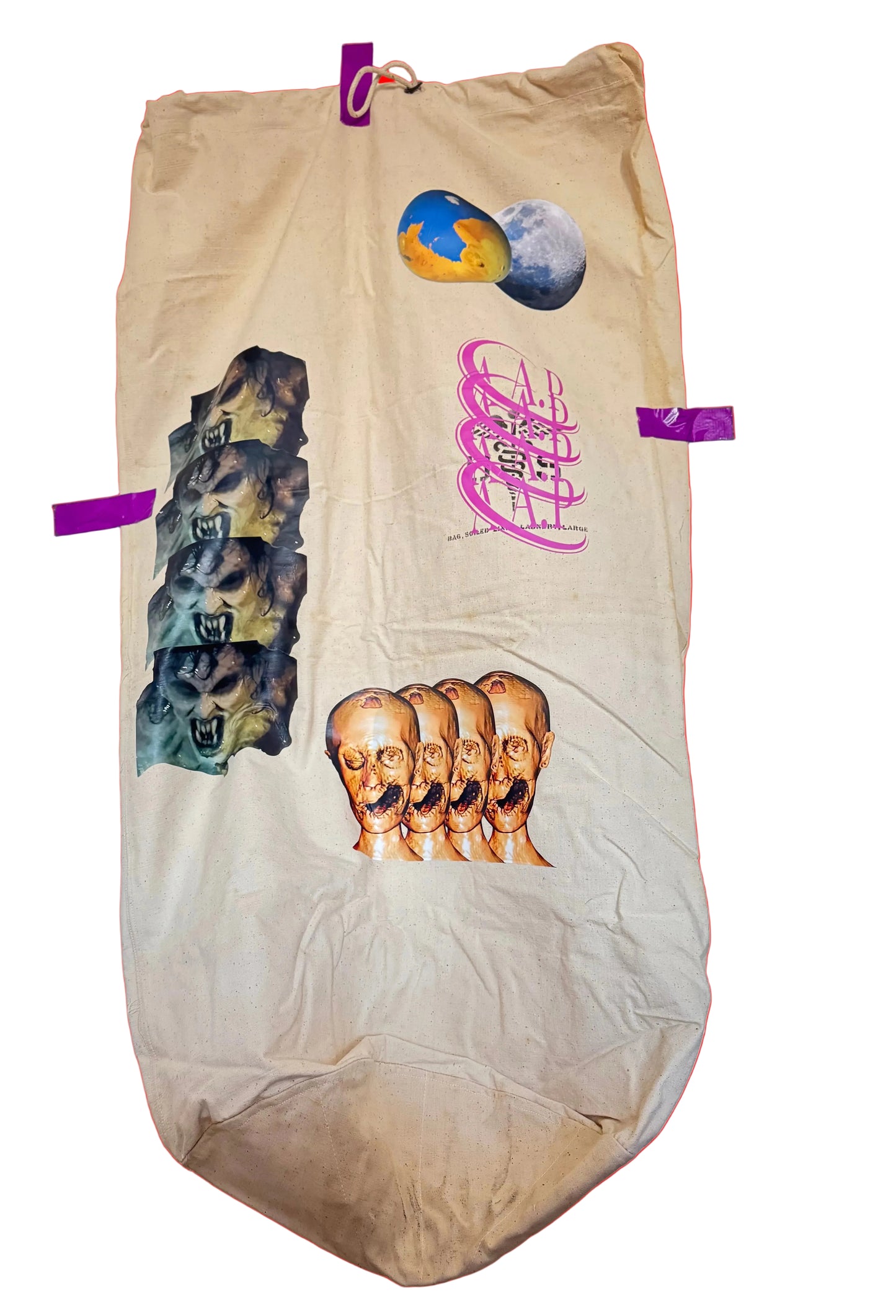 Gigantic laundry canvas AAP bag Sample (Frenemies collection)