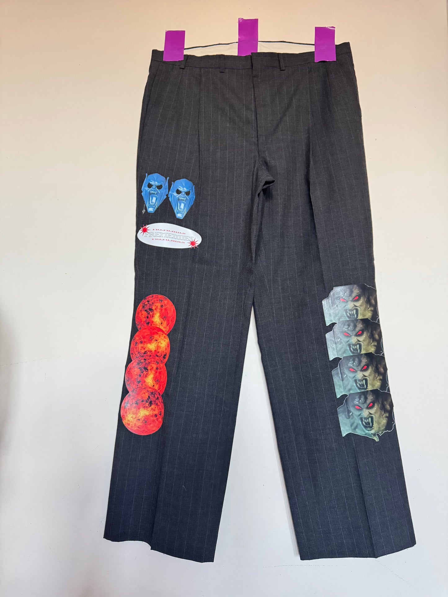“New Generation” Wool Pinstripe Suit (Frenemies Collection)