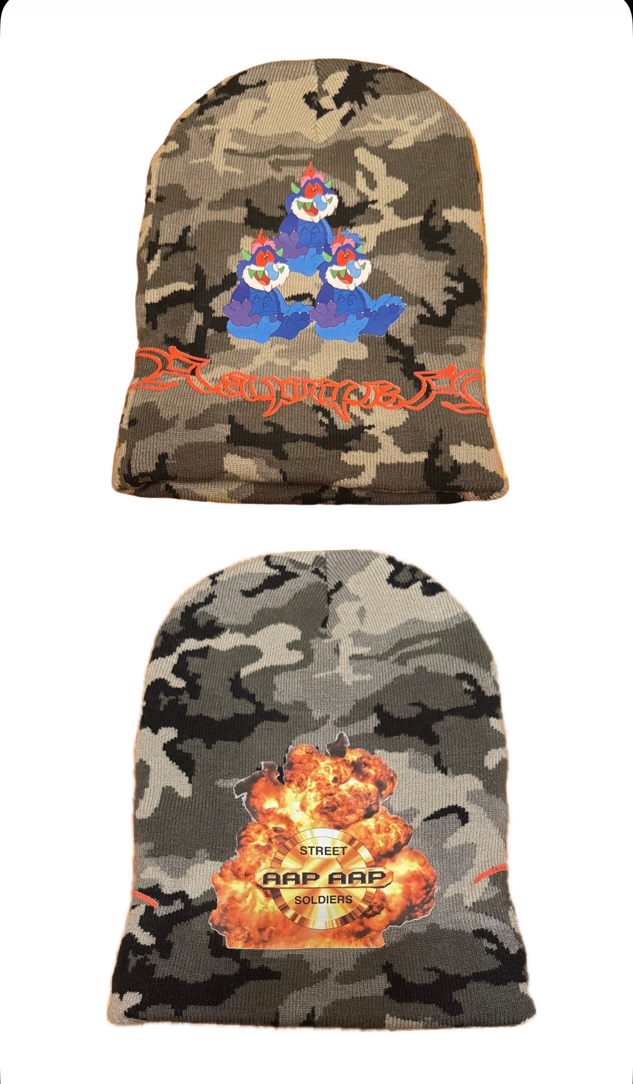 AAP street soldiers camo beanie (sample)