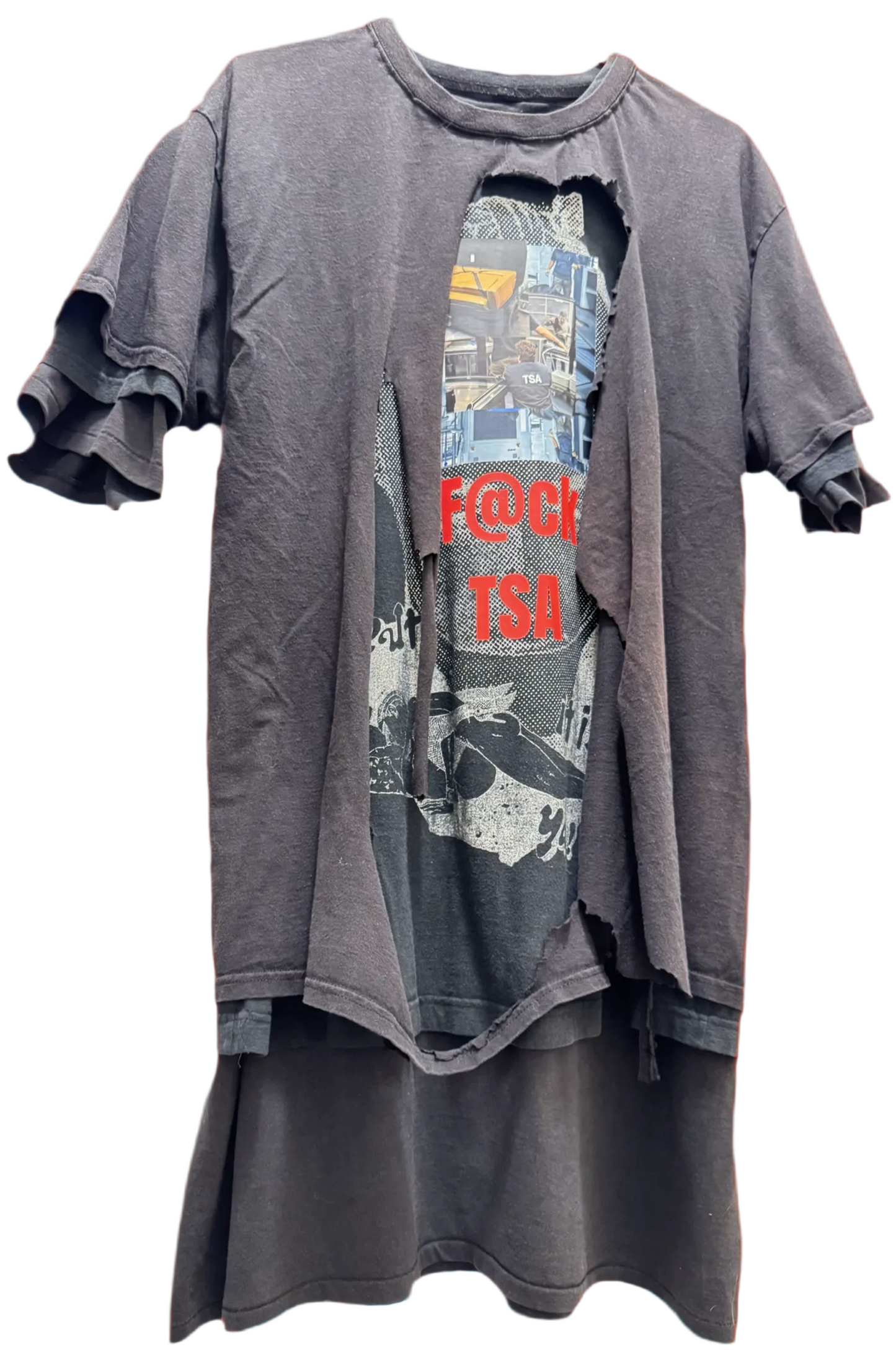 F@ck TSA 3 layer tee (One of None collection) (2024)