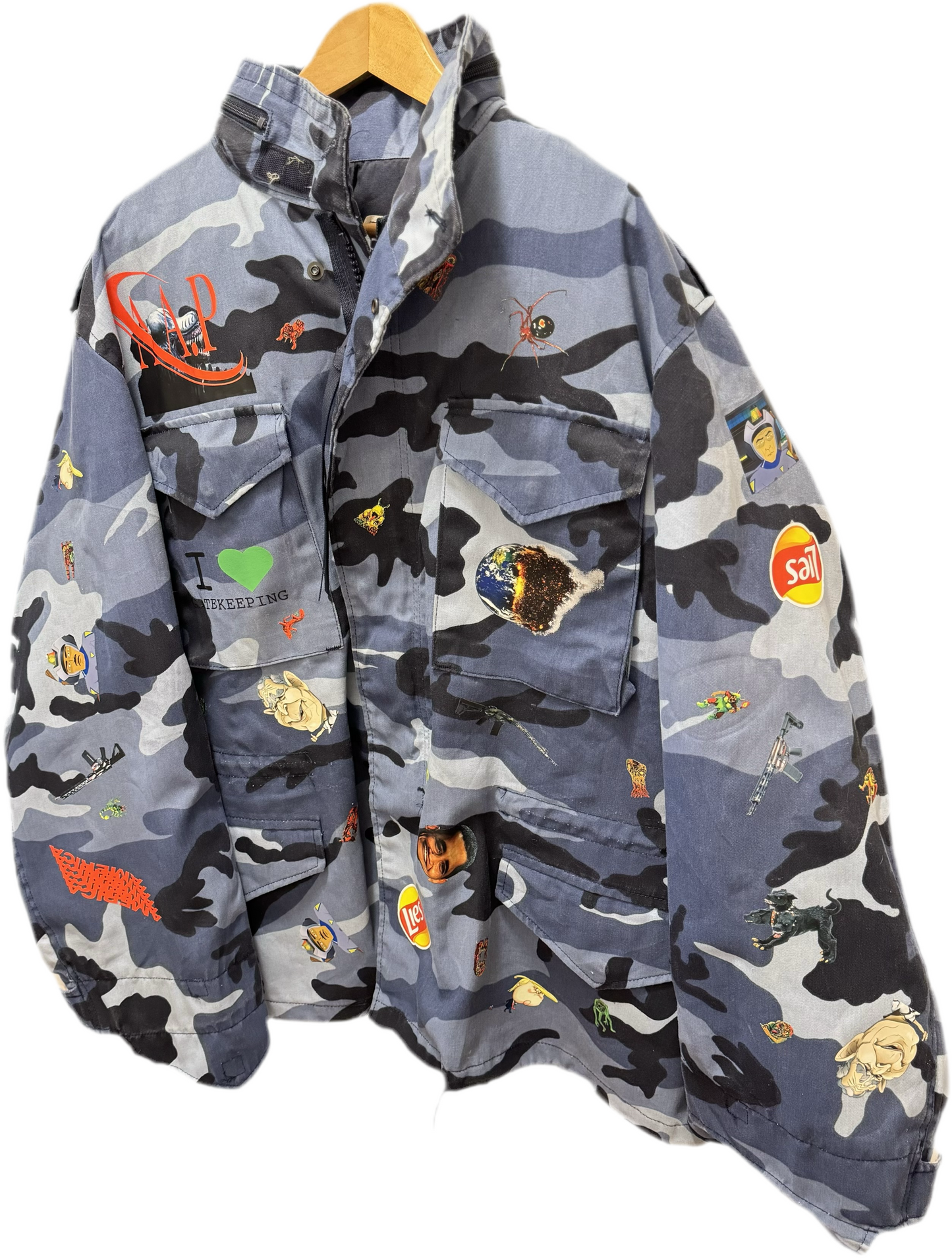 M-65 "Lies" blue camo field jacket(collection 2) (2025)