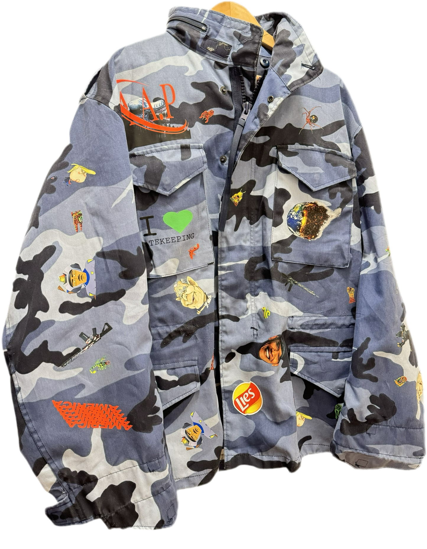 M-65 "Lies" blue camo field jacket(collection 2) (2025)