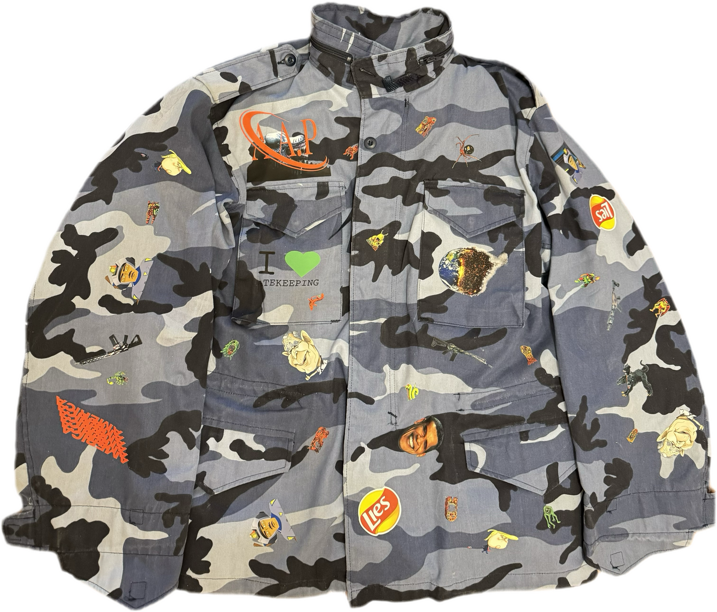 M-65 "Lies" blue camo field jacket(collection 2) (2025)